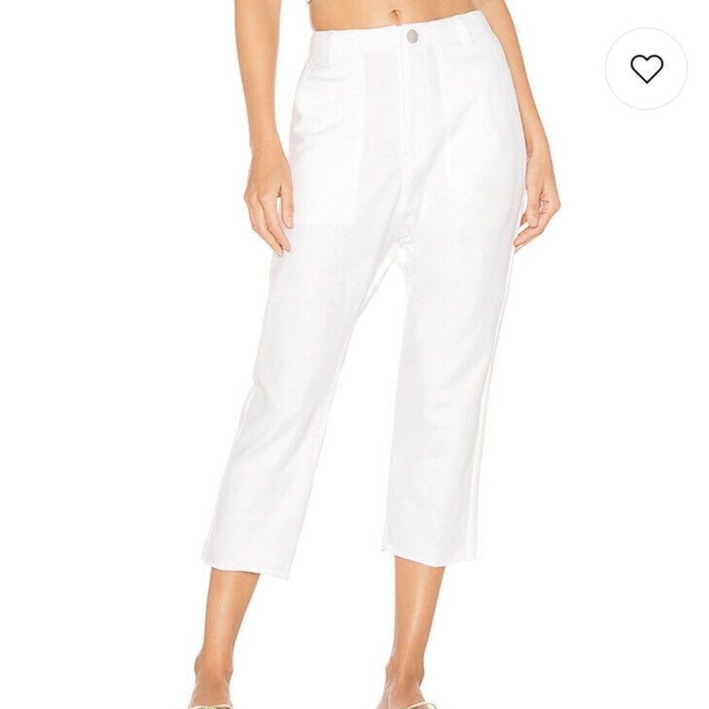 Acacia Dublin Pants in White/Terry Cotton